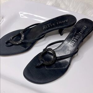 Anne Klein Black Women's Sandals